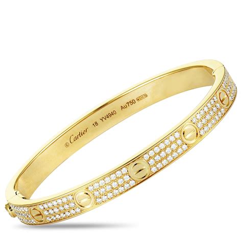 cartier bracelet gold|cartier 18k gold bracelet price.